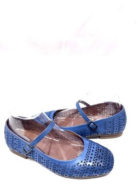 MIZ MOOZ KAI WOMEN'S MARY JANE LEATHER FLATS BLUE 37EU / 7US # T-107